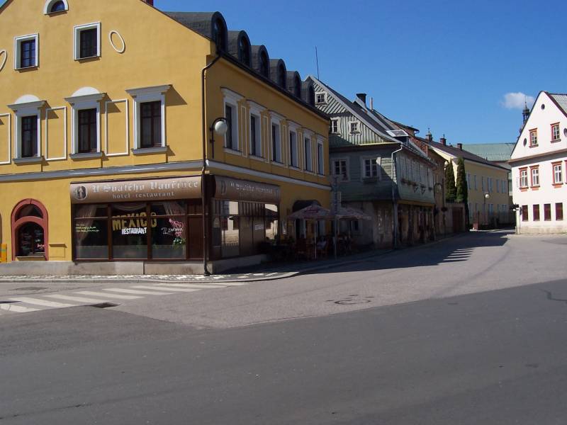 straatje in Vrchlabi