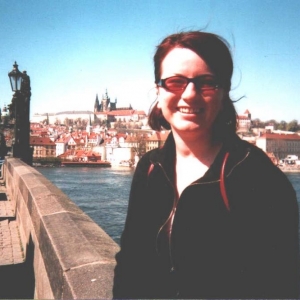 Lenka op de Karelsbrug