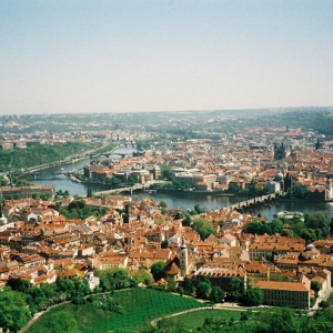 Praha van boven