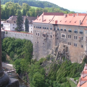 Cesky Krumlov -Uitzicht kasteeltoren