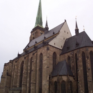 Kathedraal in centrum Plzen