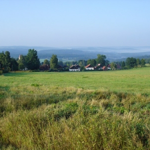 Landschap in West Bohemen, Ertsgebergte