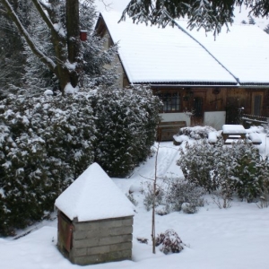 Senohraby in de sneeuw