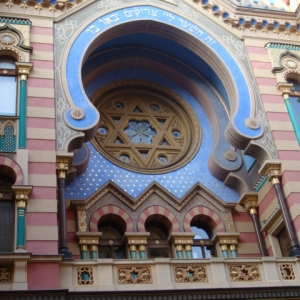 De Jerusalem Synagoge Praag, met rustgevende kleuren