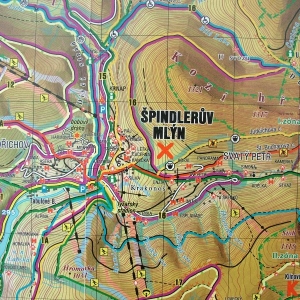 kaart van Spindleruv Mlyn