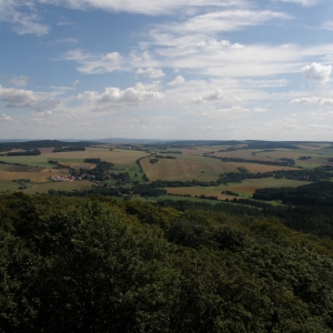 Uitzicht v.a. toren Velký Blaník okres Benešov