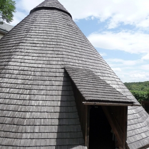 De ingang van de zilvermijn in Kutna-Hora