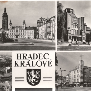 Oude ansichtkaart Hradec Kralove