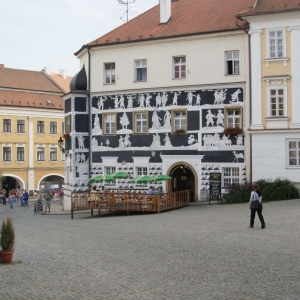 Mikulov,Zuid Moravië, op de grens met Oostenrijk