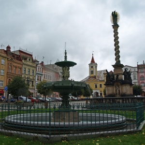 Broumov - op het stadsplein