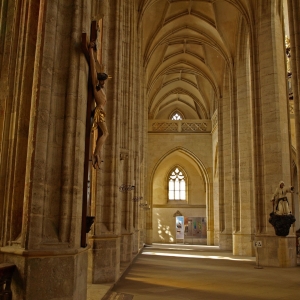 Kutná Hora - chrám sv. Barbory - boèní loï