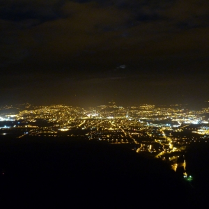 Liberec by night (uitzicht vanaf de Jested)