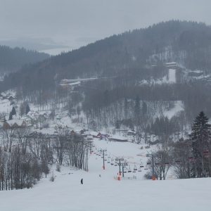 van boven genomen rode piste Cerny Dul