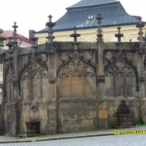 De stenen fontein in Kutna Hora
