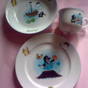 Krtek kinderservies Karlovy Vary porselein