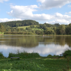 rondom het meer bij camping Dolce vita