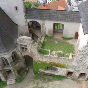 Hrad Lipnice binnenplaats