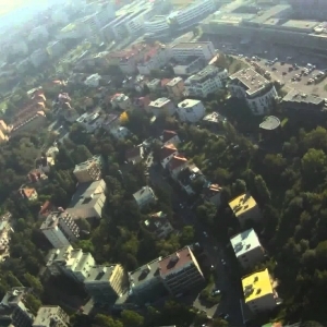 Praag, gezien vanuit de lucht