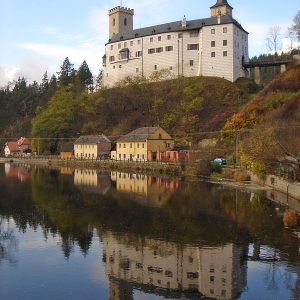 Slot Rozmberk aan de Moldau