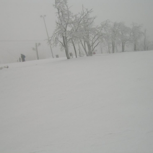 Sneeuwstorm in Bedrichov