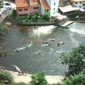 kanoën in Cesky Krumlov