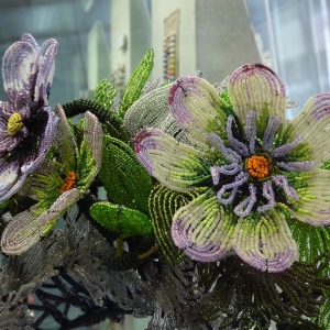 bloemen van kraaltjes Glasmuseum Jablonec