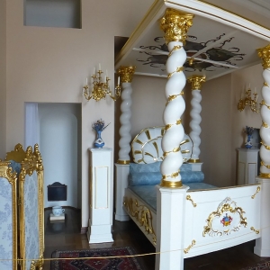 Slavkov kasteel: het bed waarin Napoleon niet sliep