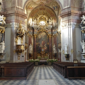 Kroměříž: interieur Johannes de Doper kerk