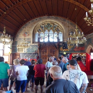 Bouzov kasteel: feest en muziekzaal