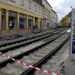 Olomouc: werk in uitvoering