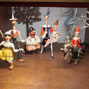 Prachatice: marionetten op het toneel rond 1920