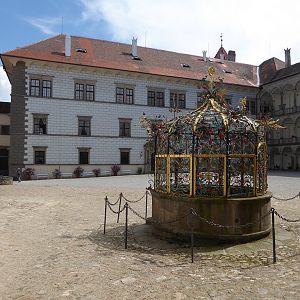 Jindřichův Hradec: binnenhof kasteel