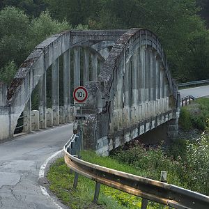 Pořešín: betonnen brug uit 1914