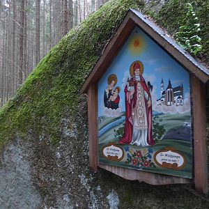 Menší Vltavice : de heilige Wolfgang langs de Menší Vltavice