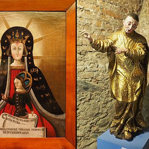 De heilige Maagd Maria van Klatovy en Franciscus Xaverius