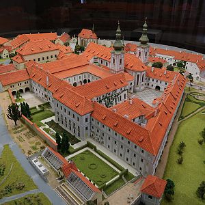 Praag: maquette Strahov kloostercomplex