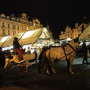 kerstmarkt Praag, oude stadsplein