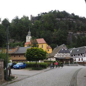 01 Oybin - Bergkirche en burchtheuvel