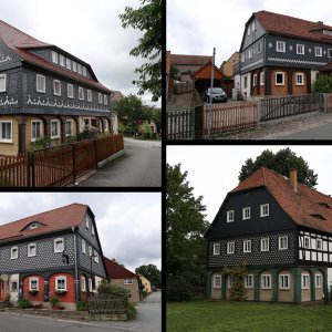 03 Obercunnersdorf architectuur - Umgebindehäuser