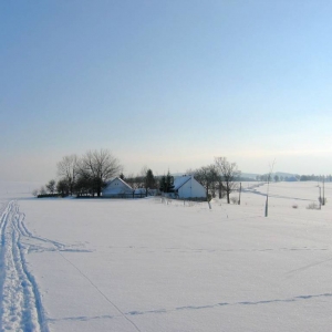 Eenzaam  boerderijtje in Tsjechisch Siberië
