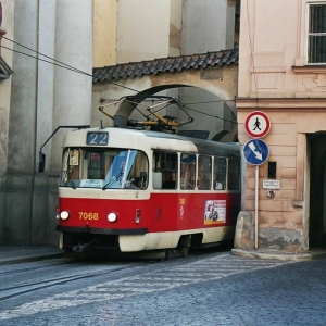 tram 22 van Josefov naar de burcht