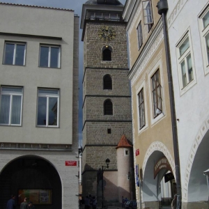 Zwarte toren in Ceske Budejovice