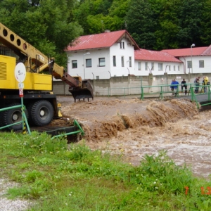 wateroverlast aug. 2006 in de buurt van Hostinne