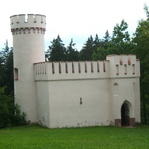 Vlašim, stadspark, oude kasteel