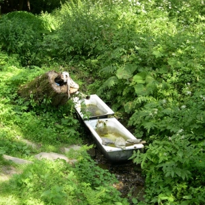 op weg naar de waterval van resovske vodopady