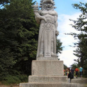 Radhost berg van het Beskydy-gebergte