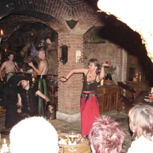 Detenice middeleeuws spectakel in de "pivovar".