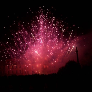 Je raakte niet uitgekeken, vuurwerk Kromeriz