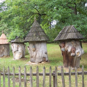 Apart houtsnijwerk Roznov openluchtmuseum sept 2007