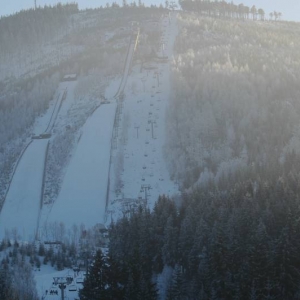 Ski Schans en Stoeltjes lift in Harrachov